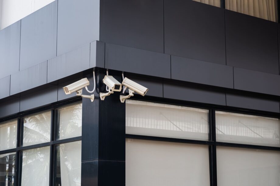 Security camera monitoring a Dallas retail store